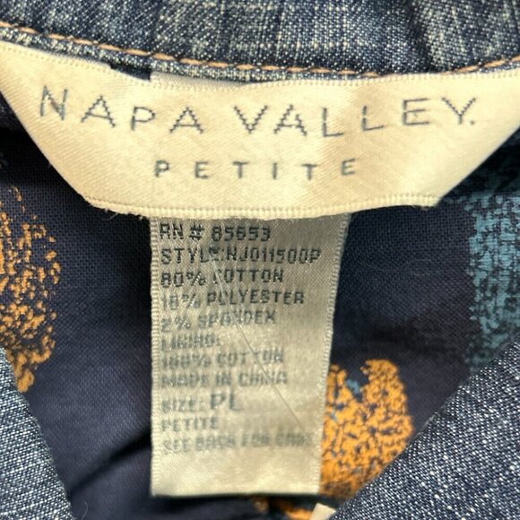 Napa Valley denim retro jacket SIZE LARGE - Picture 3 of 3